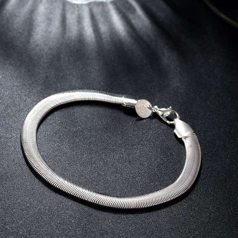 Lucky Silver - Silver Designer Herringbone Bracelet - LOCAL STOCK