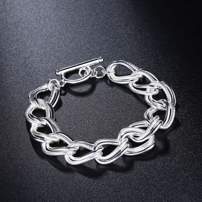Lucky Silver - Silver Designer Big Link Bracelet - LOCAL STOCK - LSH290