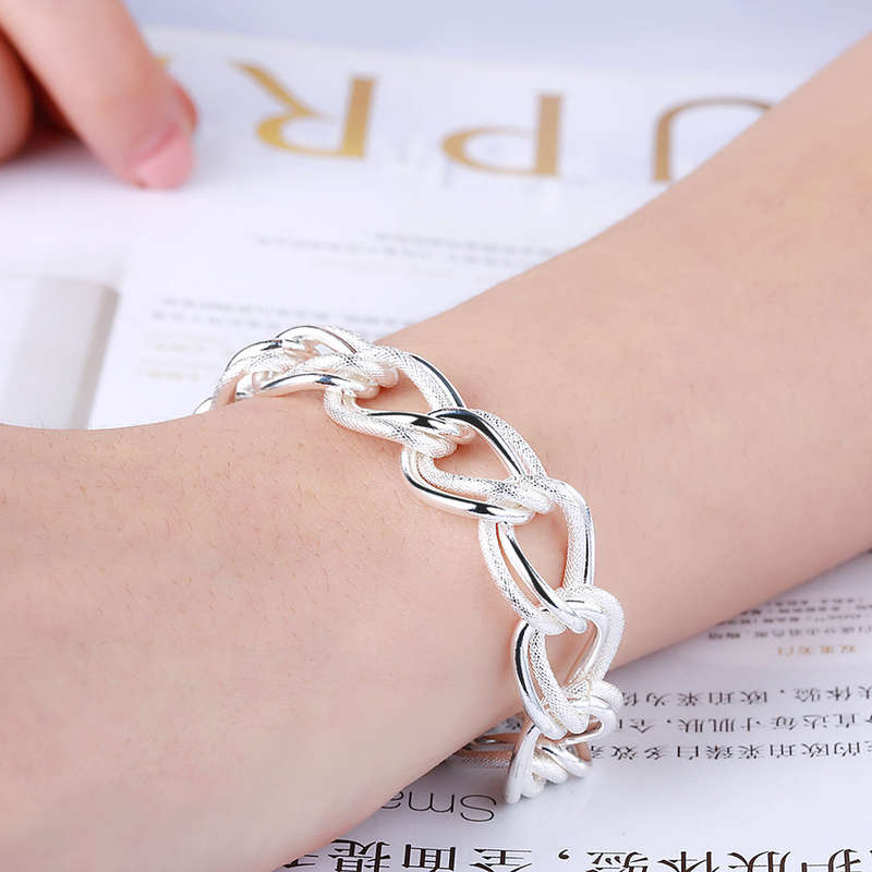 Lucky Silver - Silver Designer Big Link Bracelet - LOCAL STOCK - LSH290