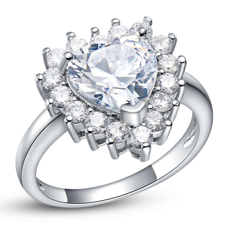 White Gold Ring LSJ462 - 9