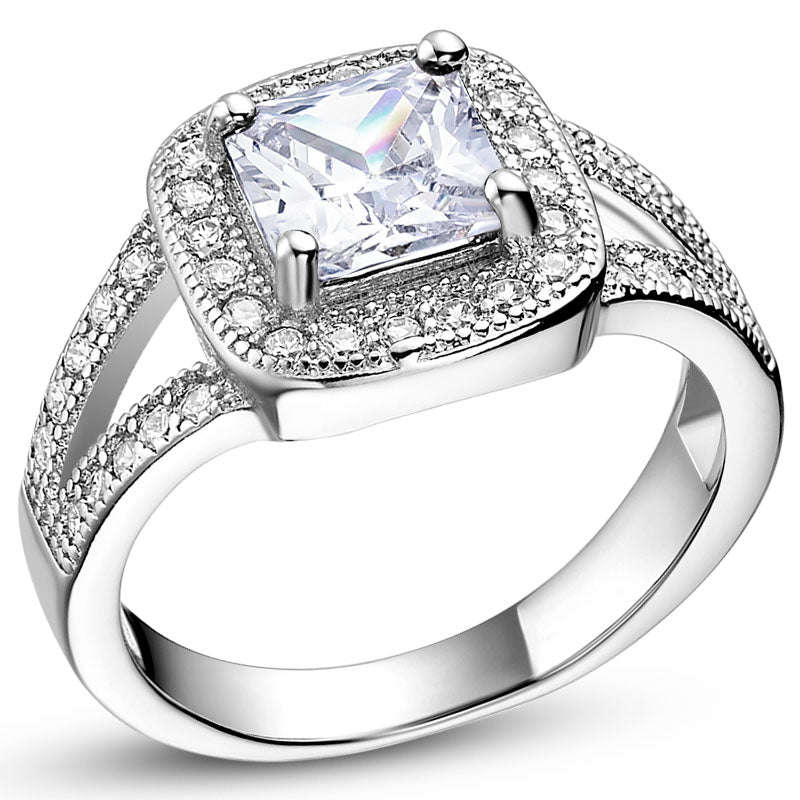 White Gold Ring LSJ577 - 7