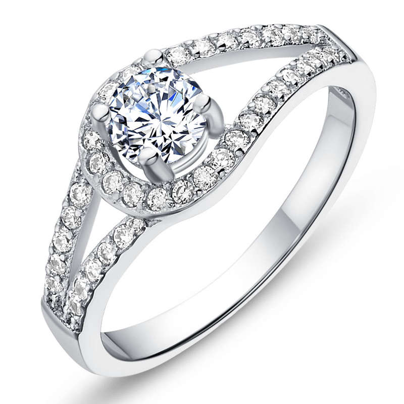 White Gold Ring LSJ599 - 9