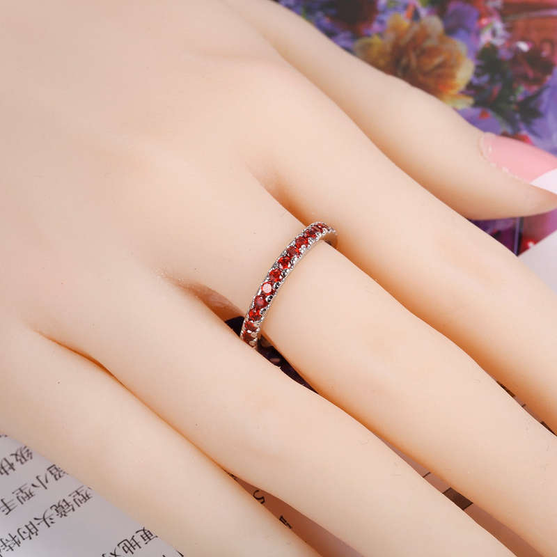 White Gold Plated Ring LSJ671 - 9