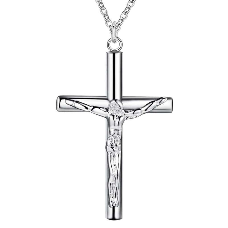 Silver Necklace LSN114 - 2*3.2