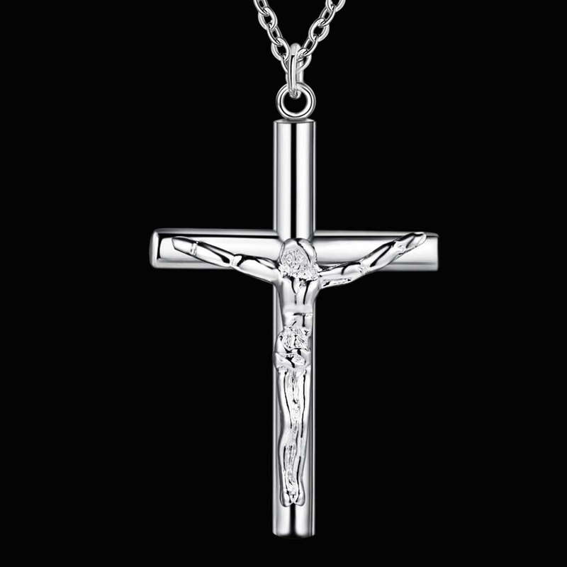 Silver Necklace LSN114 - 2*3.2