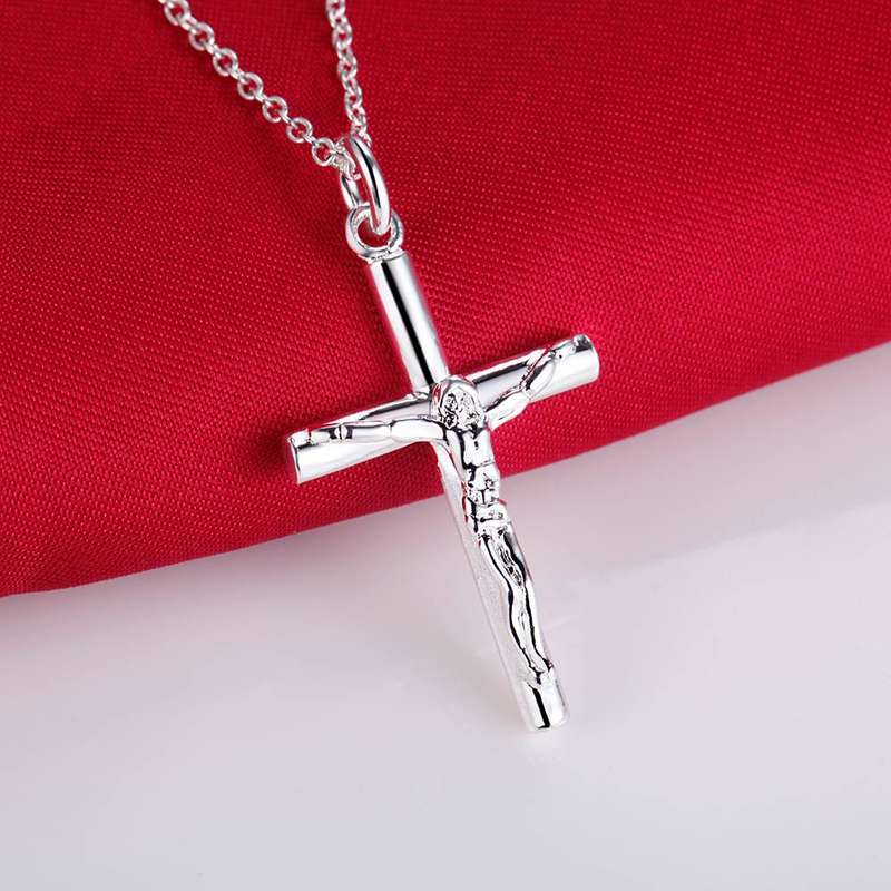 Silver Necklace LSN114 - 2*3.2