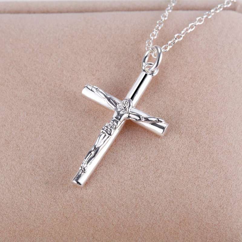 Silver Necklace LSN114 - 2*3.2