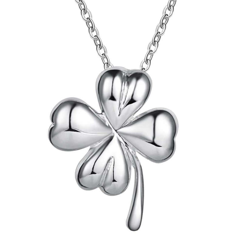 Silver Necklace LSN591 - 1.3*1.7 18"