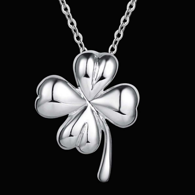 Silver Necklace LSN591 - 1.3*1.7 18"