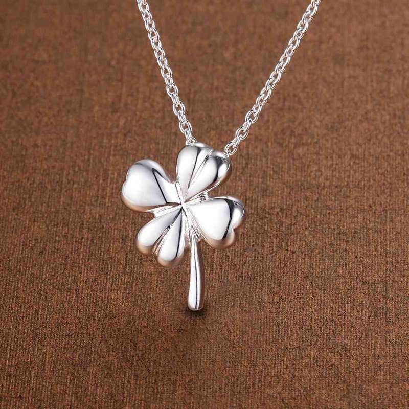 Silver Necklace LSN591 - 1.3*1.7 18"