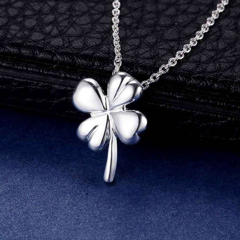 Silver Necklace LSN591 - 1.3*1.7 18"