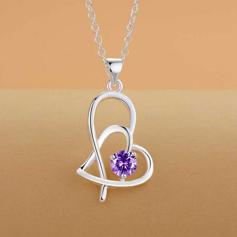 Silver Necklace LSN814 - 1.7*3.2