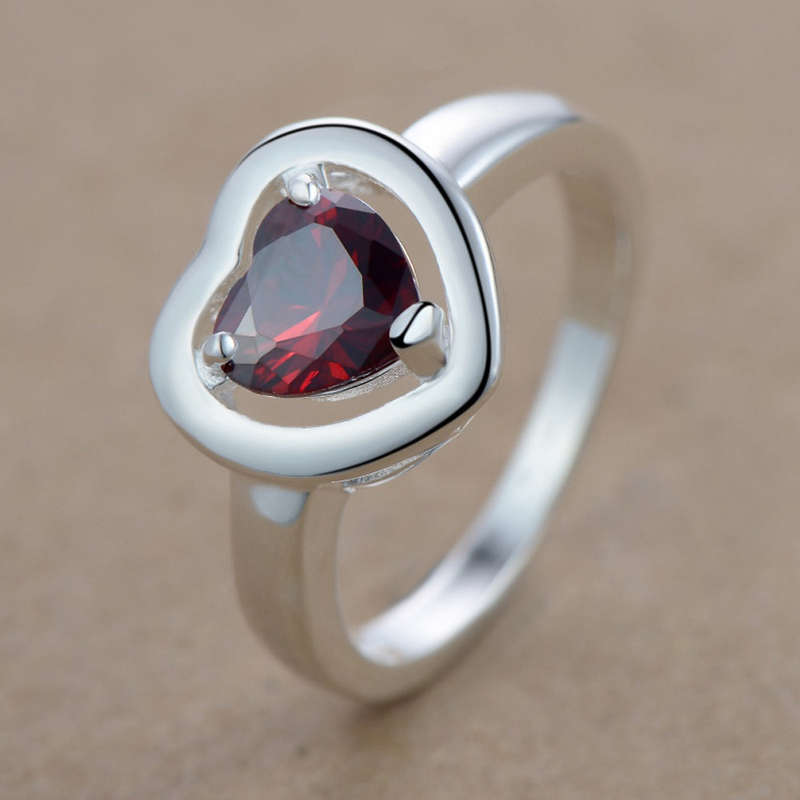 Lucky Silver - Silver Designer Bold Heart Ring - LOCAL STOCK - LSR018