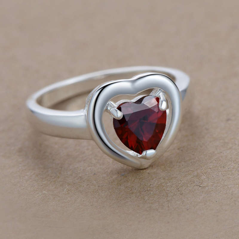 Lucky Silver - Silver Designer Bold Heart Ring - LOCAL STOCK - LSR018