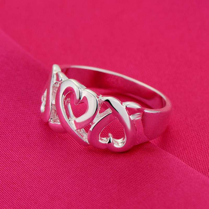 Lucky Silver - Silver Designer Cross Heart Ring - LOCAL STOCK - LSR237-8