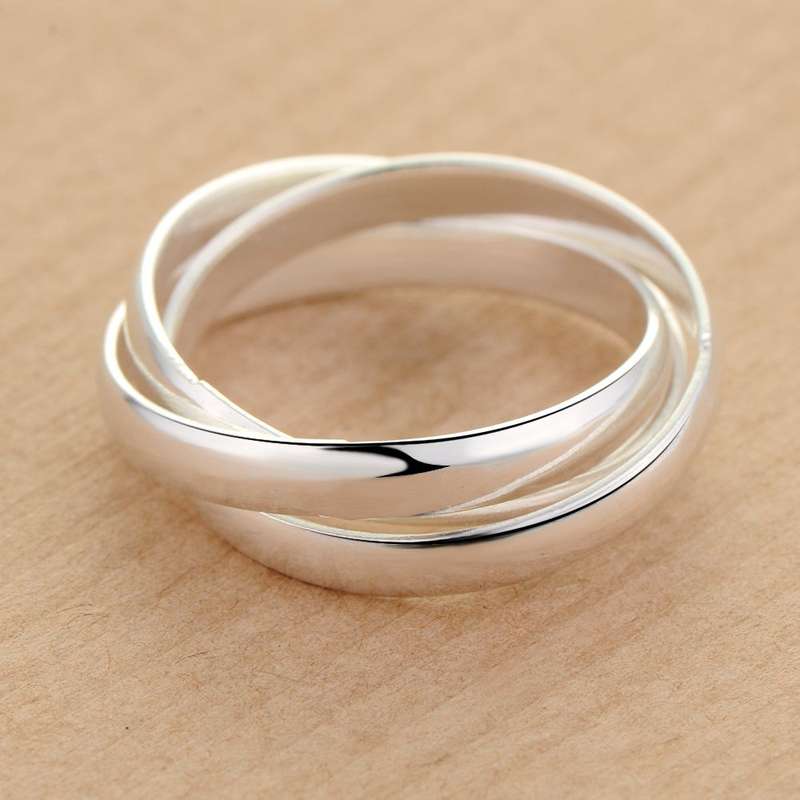 Lucky Silver - Silver Designer Russian Wedding Ring - LOCAL STOCK - LSR266