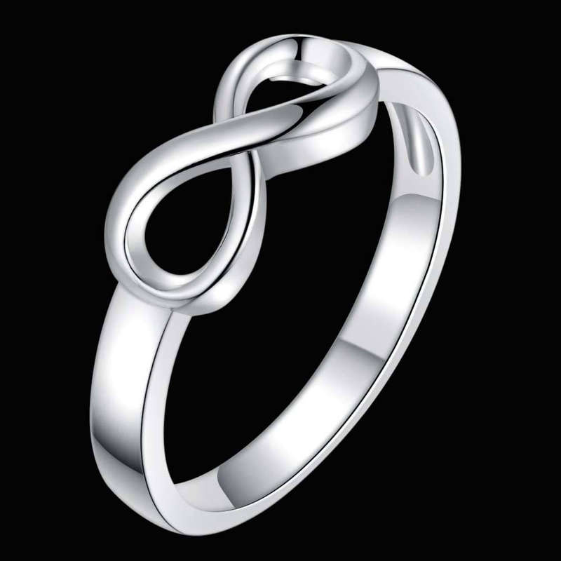 Lucky Silver - Silver Designer Infinity Ring - LOCAL STOCK - LSR321