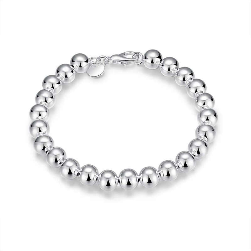 Lucky Silver - Silver Designer Hollow Ball Bracelet - LOCAL STOCK - LSH126
