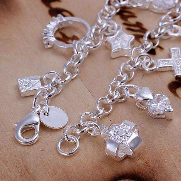 Lucky Silver - Silver Designer Charm Bracelet - LOCAL STOCK - LSH144