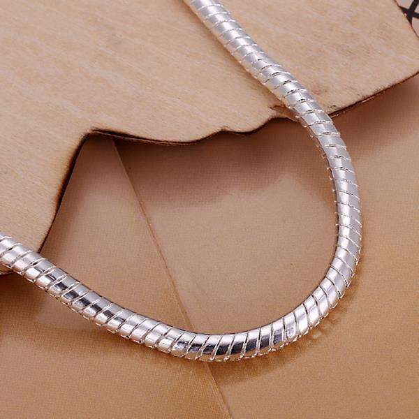 Lucky Silver - Silver Designer Snake Chain Bracelet - LOCAL STOCK - LSH159