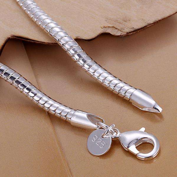 Lucky Silver - Silver Designer Snake Chain Bracelet - LOCAL STOCK - LSH159