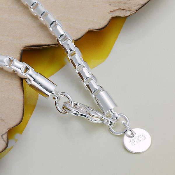 Lucky Silver - Silver Designer Round Track Link Bracelet - LOCAL STOCK