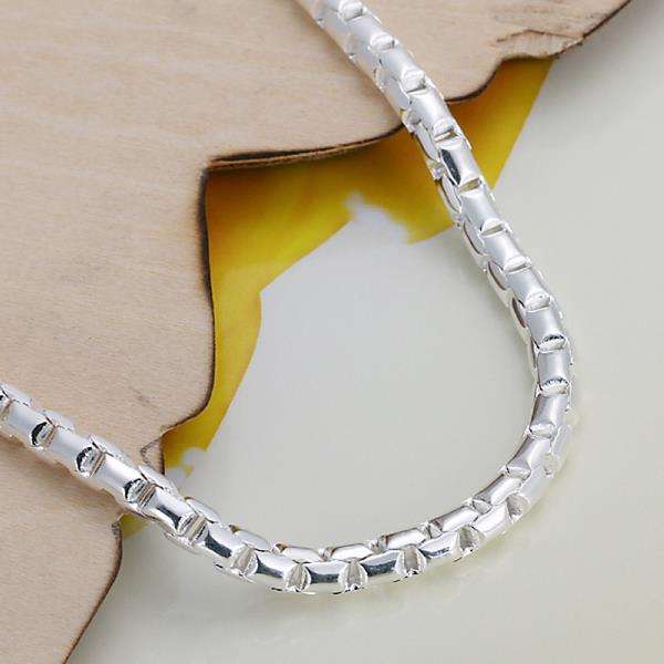 Lucky Silver - Silver Designer Round Track Link Bracelet - LOCAL STOCK