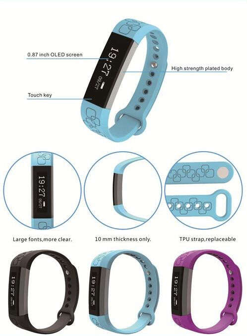 ****NEW!!!****  HEART RATE HEALTH FITNESS SMARTWATCH/BRACELET/TRACKER - Blue