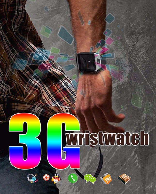 FBQW09 Full Android 3G/WiFi Smartwatch-Phone - Silver