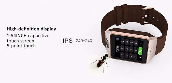 FBQW09 Full Android 3G/WiFi Smartwatch-Phone - Silver