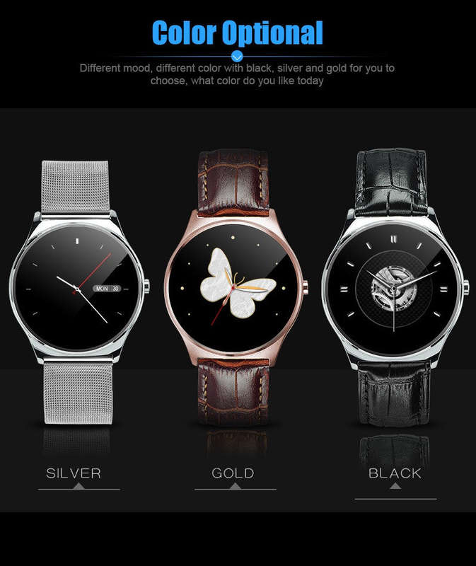 FBUS03 Smart Watch Heart-Rate Health-Mate For IOS/Android/iPhone - Silver