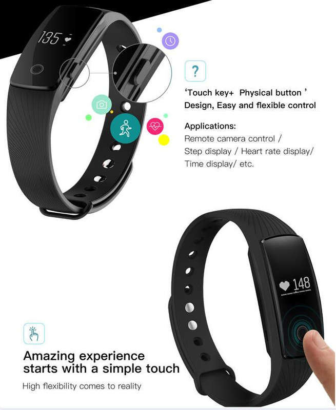BLOOD PRESSURE + OXYGEN + HEART RATE HEALTH FITNESS SMARTWATCH/BRACELET/TRACKER - Blue