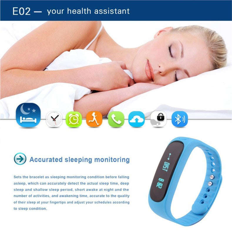 Bluetooth Smart Bracelet/Fitness Tracker - Black