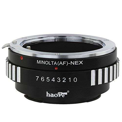Haoge Lens Mount Adapter for Sony Alpha A-type Minolta MAF AF Mount Lens to Sony E mount NEX Camera