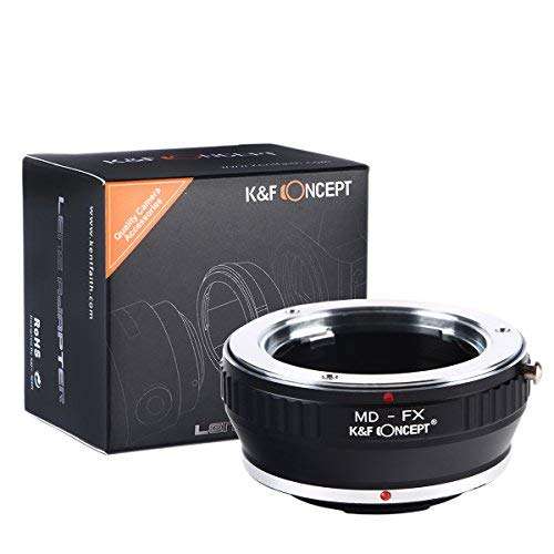 K&F Concept AFMD Minolta MD MC Rokkor Lens to Fujifilm FX Mount Camera Adapter,MD to FX Lens Adapter
