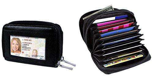 OraCorp Card Safe Dual Compartment RFID Blocking Wallet with Zippers