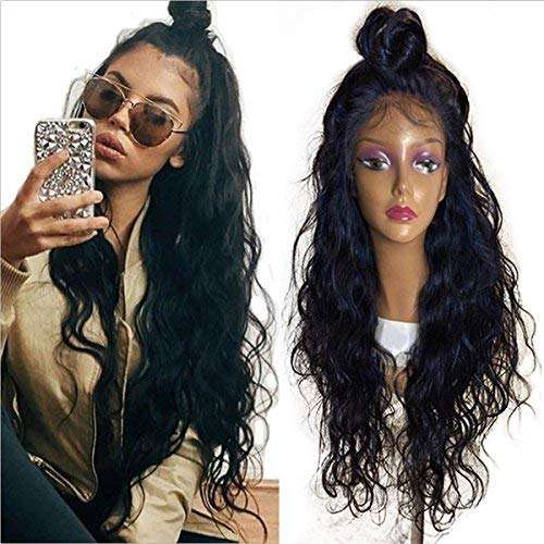 Glueless Natural Water Wave Lace Front Wigs with Baby...
