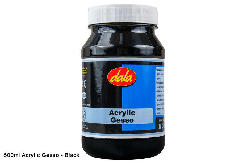 Acrylic Gesso - 500 ml / Black
