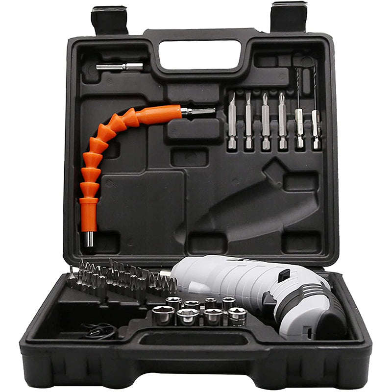 Cordless Screwdriver Tool Set With Led Light 47Pcs Set