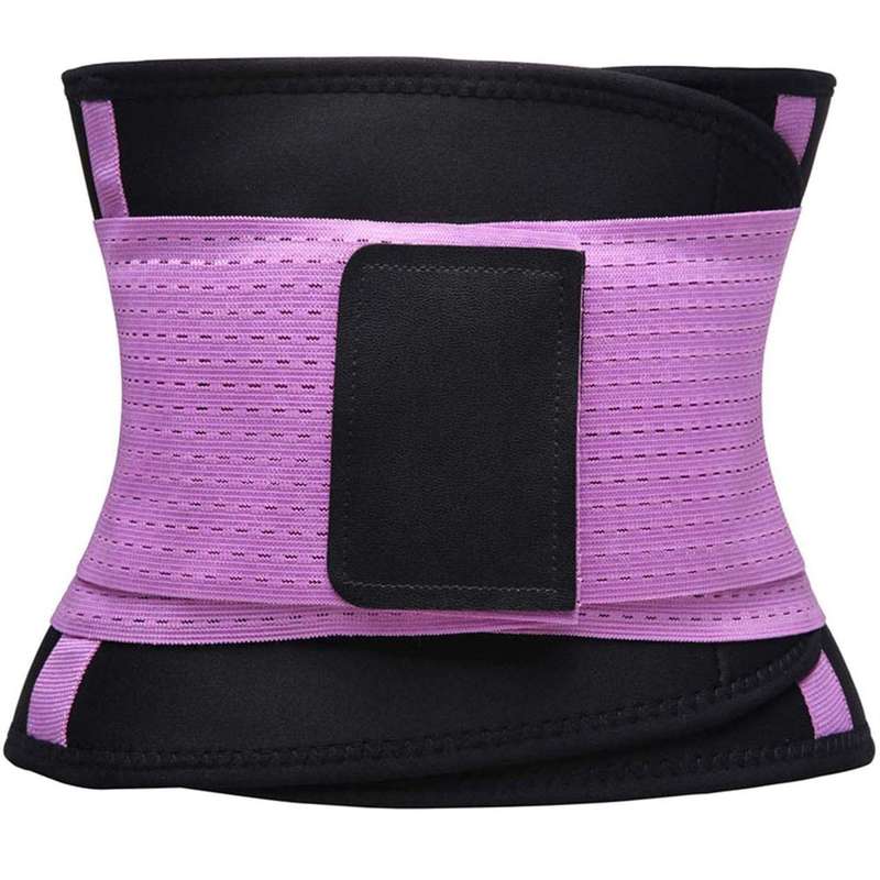 Neoprene Sweat Belt Waist Trainer - Large-32 / Black & Red