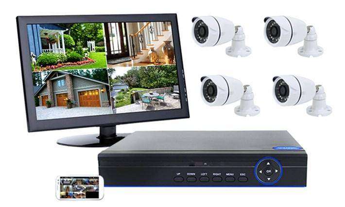 AHD 4 Channel CCTV Security System with Internet & 5G Viewing
