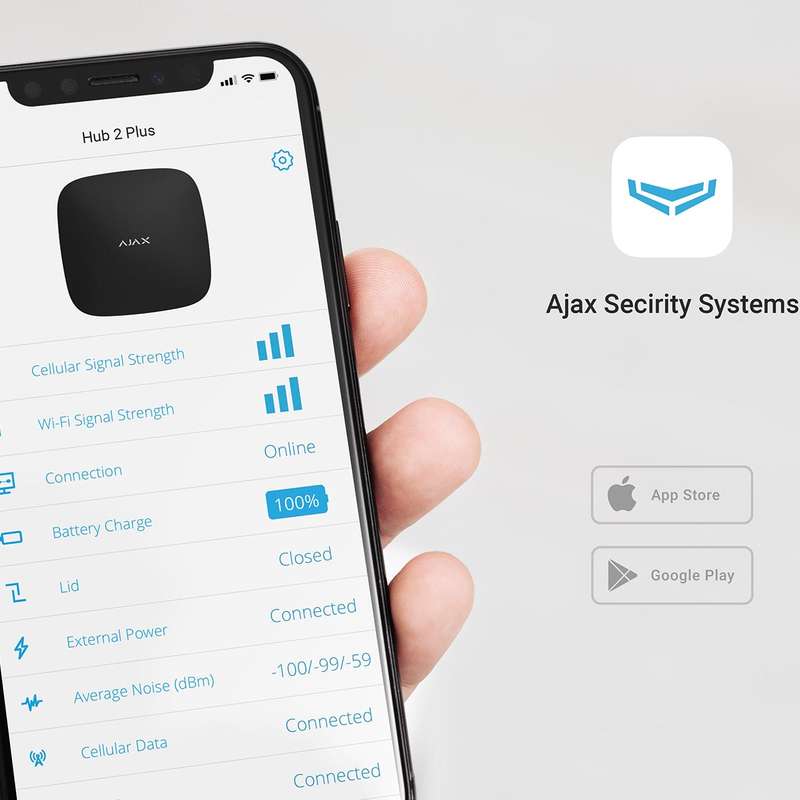 Ajax Hub 2 Plus Black
