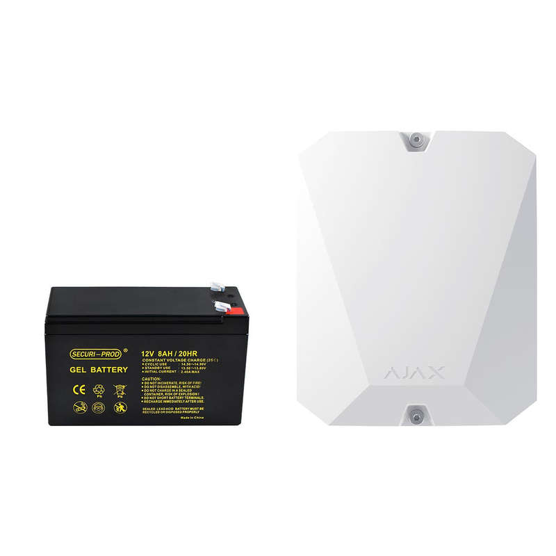 Ajax MultiTransmitter White Plus 12V 8AH Gel Battery