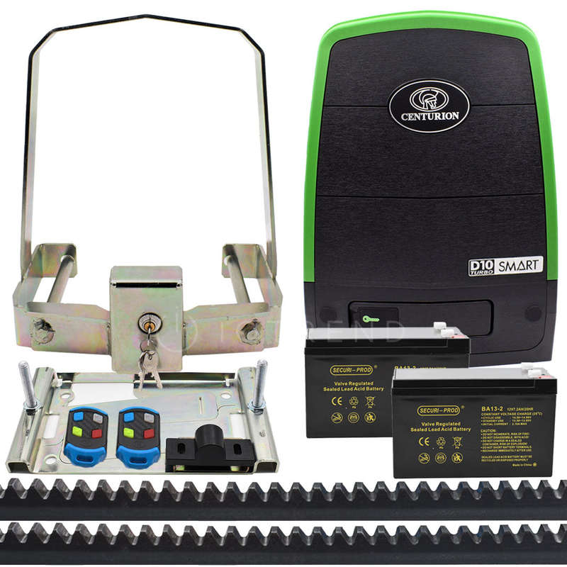 Centurion D10 Turbo SMART Gate Motor Kit + Anti-Theft Bracket
