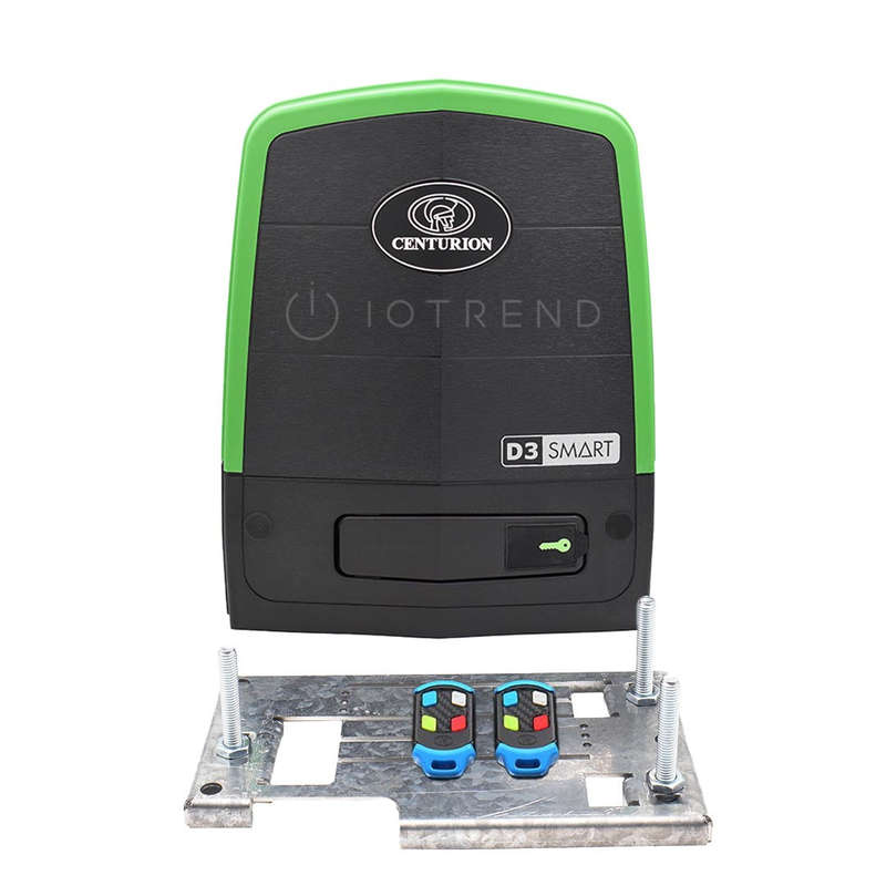 Centurion D3 SMART Sliding Gate Motor with Remotes and Base Plate