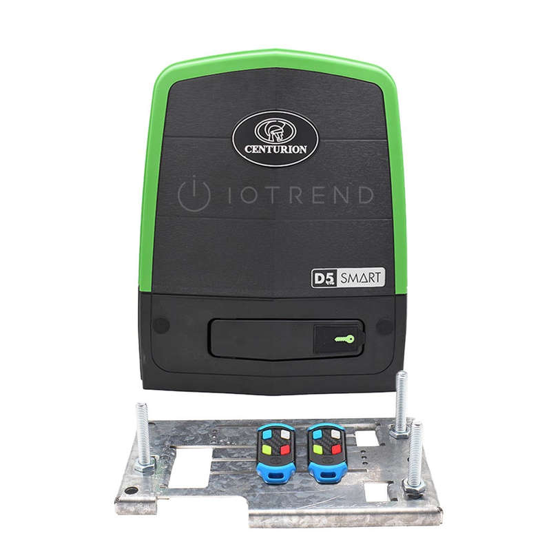 Centurion D5 Evo SMART Sliding Gate Motor with Remotes and Base Plate