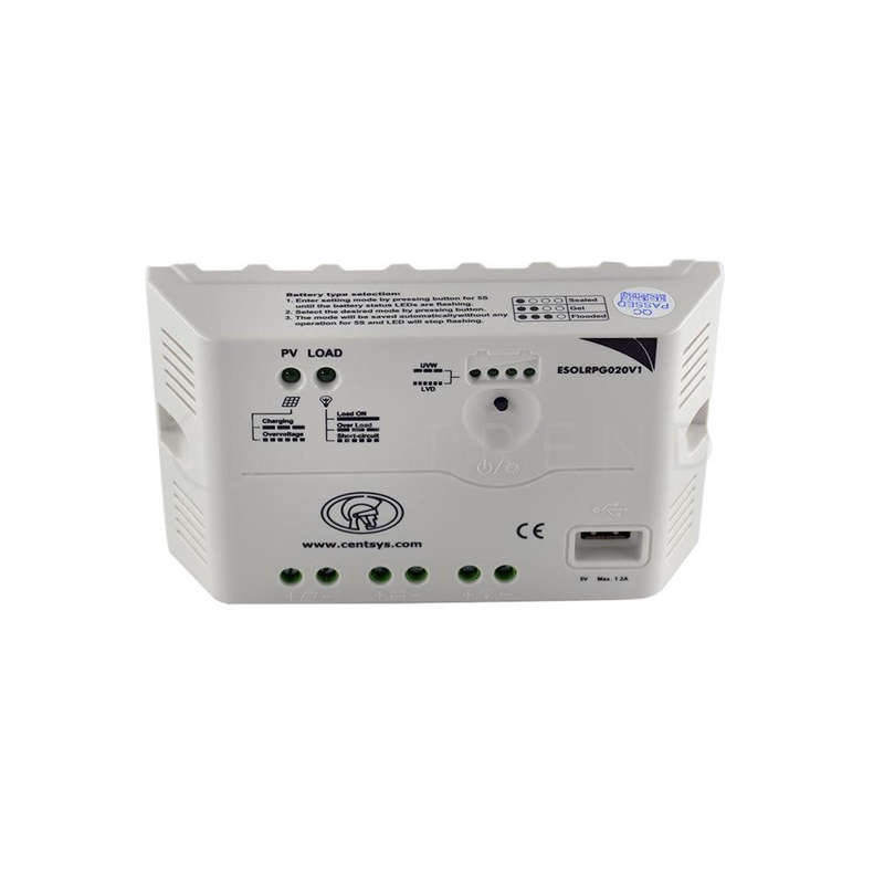 Centurion PMW Solar Charge Controller 12V/24V 20A