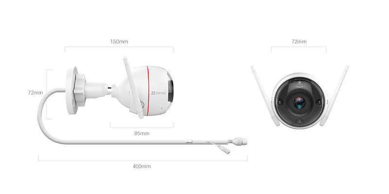 Ezviz C3W Color 2K Outdoor Vision WIFI Camera Pro 4MP