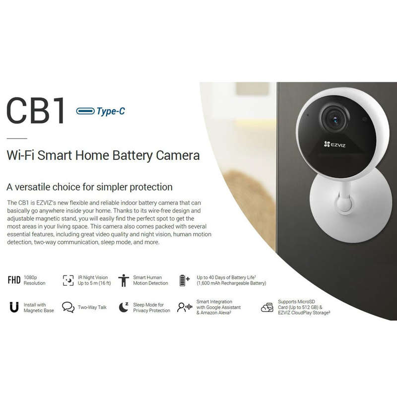 Ezviz CB1 1080P WiFi Battery-operated Camera