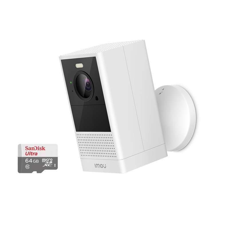 Imou Cell 2 Battery Operated 4MP Cam + SanDisk Ultra 64GB Micro SDXC Card